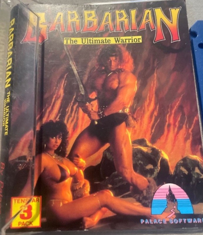 Barbarian The Ultimate Warrior Amiga Disc & Tenstar Pack 3 Case / Manual Lot