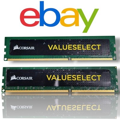  Corsair ValueSelect 8GB (2×4GB) DDR3-1600 Desktop RAM PC3-12800 CL11  #1863