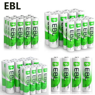 EBL Lot AA AAA Rechargeable Batteries 2800mAh 2300mAh 1100mAh 800mAh NI-MH