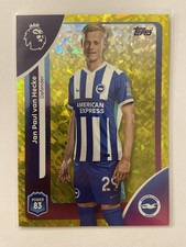 Topps Premier League 2026 Jan Paul van Hecke Yellow Gold Diamond /299 Brighton