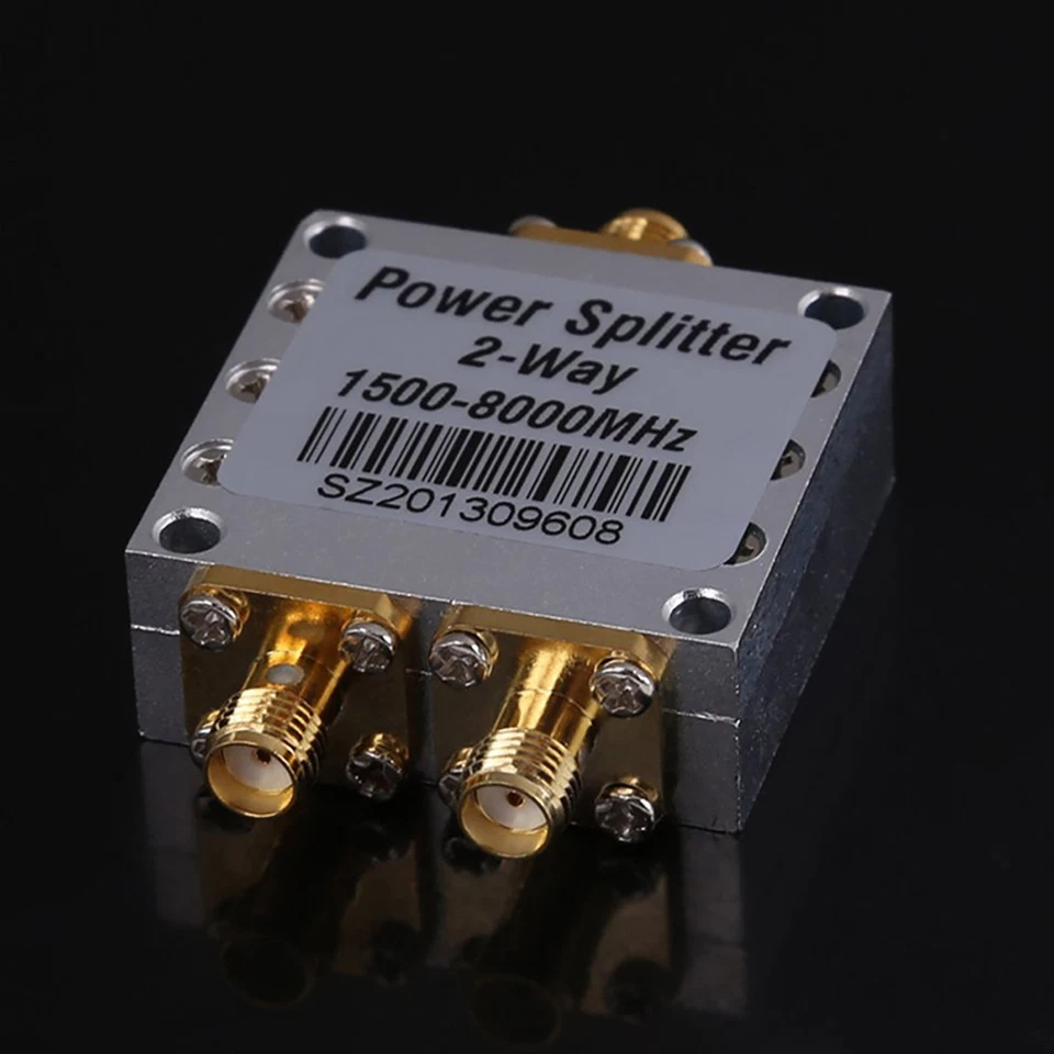 1 PC 2-Way RF Coaxial Power Splitter Divider Combiner 1500-8000MHz SMA Female - Image 3 of 4