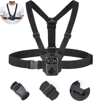 BOBLOV Body Camera Dual Shoulder Strap Mount Hands Free fr Evidence Video Record