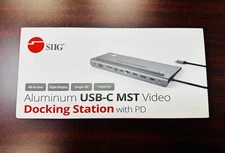 New SIIG Aluminum USB-C MST Video Docking Station