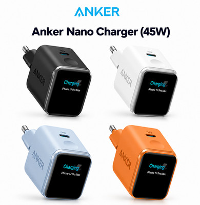 Anker Smart Ladegerät, Anker Nano 45W USB C Ladegerät Mit Display Und Intelligen