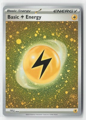 Basic Lightning Energy (Cosmos Holo) 004 SVE: Scarlet & Violet W/SWIRL ...