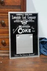 Vintage Lawndale Coal Company Calendar Holder Sign Chicago Coke Heater Fuel Yard