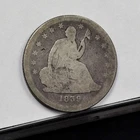 1839 Liberty Seated Quarter - Good Details, Cleaned (#62210-L)