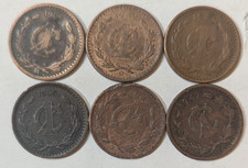 Mexico-Lot of 6-1 Centavo Bronze Coins 2-1906 1934 2-1942 1946