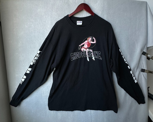 Vintage Choppers Inc Shirt Mens XL Black Hardcore Choppers Biker Melbourne FL