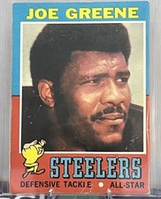 1971 Topps #245 Joe Greene Rookie Card – Pittsburgh Steelers Hall of Famer
