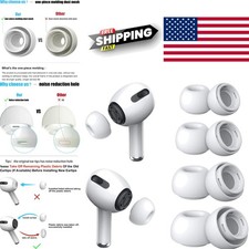 Replacement Ear Tips for AirPods Pro and AirPods Pro 2 Silicone Noise Reduction
