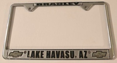 Lake Havasu Chevrolet Dealership Booster License Plate Frame Bradley Arizona