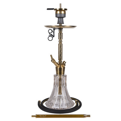 Hookah AMY Deluxe Karat Y Amirs 801 Clear-Gold 72cm