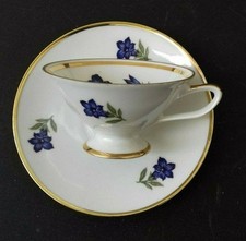 Schumann Dekor Enzian Goldrand Mokkatasseset 2tlg. + 024