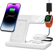 Wireless Charger, 3 in 1 Charging Station for Multi Devices, Charging Stand Dock