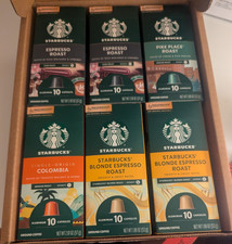 Starbucks by Nespresso ORIGINAL LINE Variety Pack ALUMINUM Capsules 60 Count NEW