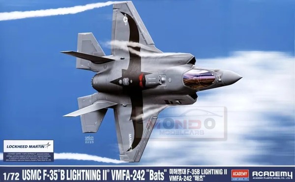 1:72 Academy Usmc F-35B Lightning Ii Vmfa-242 Bats Kit AC12592 Modellbau-image
