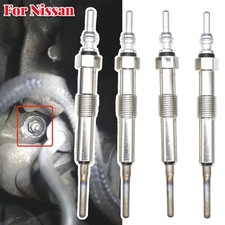 4PCS Diesel Heater Nickel Plating Glow Plugs 4.4V For Nissan Juke F15 2010 -2019