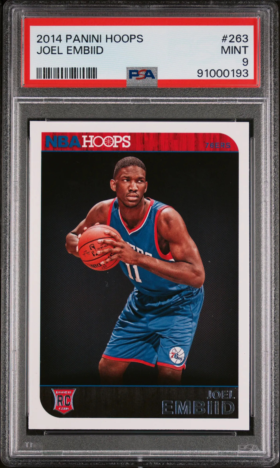2014 Panini Hoops Joel Embiid #263 RC PSA 9