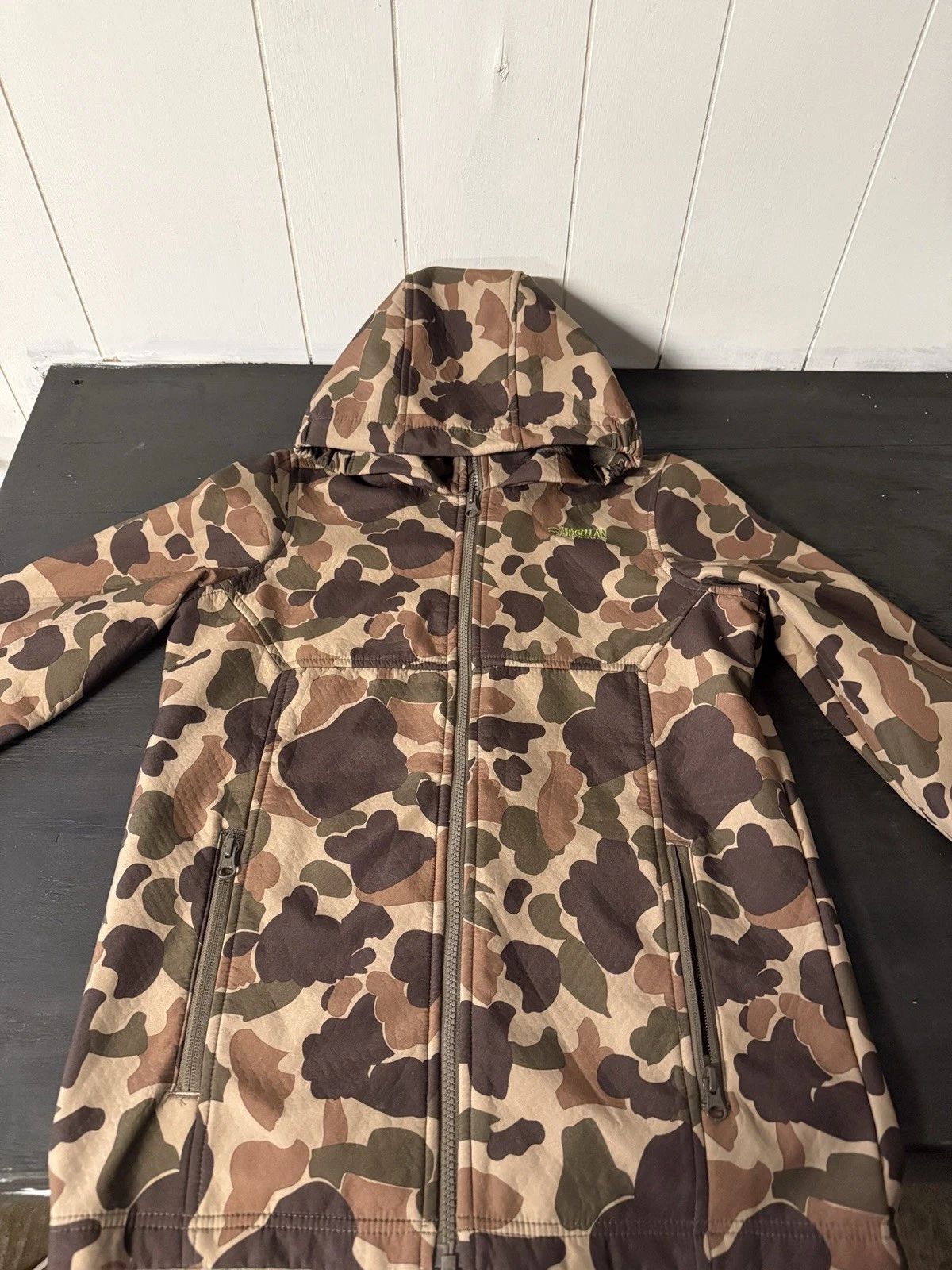 Magellan Outdoors Old School Camoflauge Youth Jacket Size Large 14-16 Full Zip