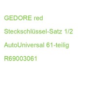 Gedore Red SteckschlüSsel-Satz 1/2 Autouniversal 61-Teilig R69003061