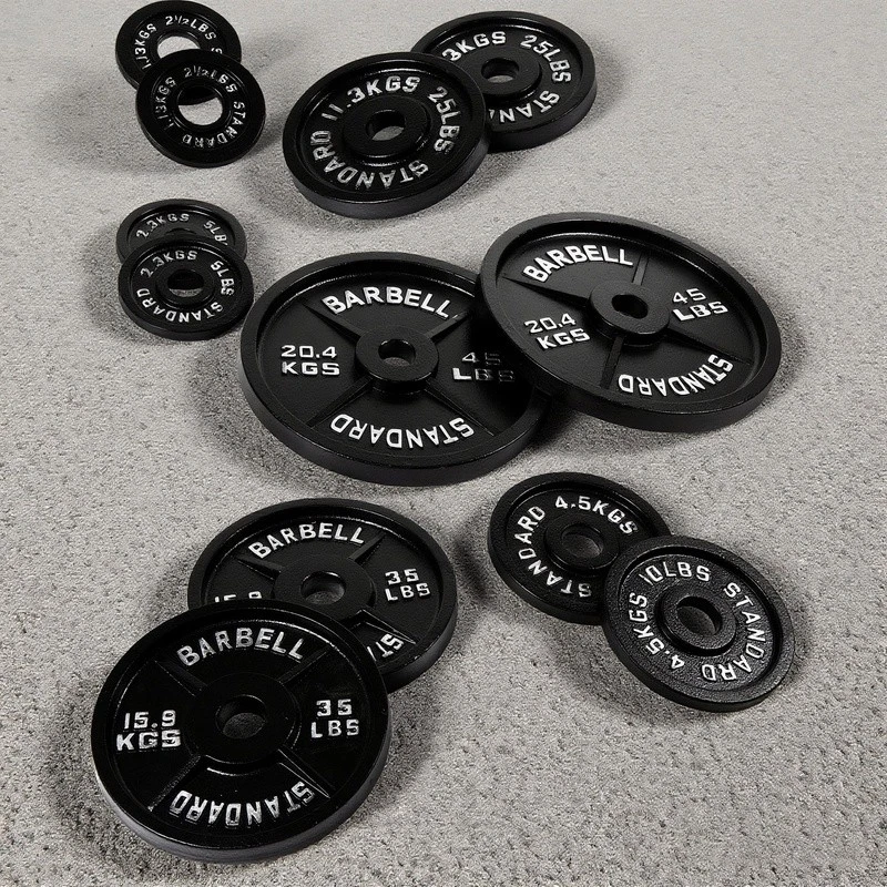 Heavy Duty 2 Inch Olympic Cast Iron Weight Plate 25LBS 2 Pack Gym Fitness New - Image 4 of 4