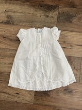 Vintage White Baby Girl Dress/Romper Lot size 12-16 Months