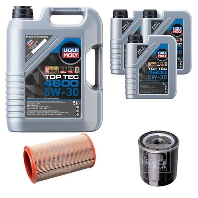 FEBI BILSTEIN Inspektionspaket 8L Liqui Moly Top Tec 4600 5W-30 für Lancia