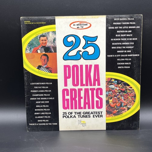 Wie im Fernsehen beworben 25 Polka Greats LP Vinyl Schallplatte - Bild 1 von 6