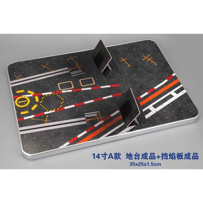 Q version Fujian carrier deck display base scene model 35x25x1.5cm