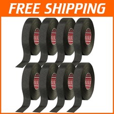 Black Tesa PET Cloth Tape - 8 Rolls for High Heat Protection