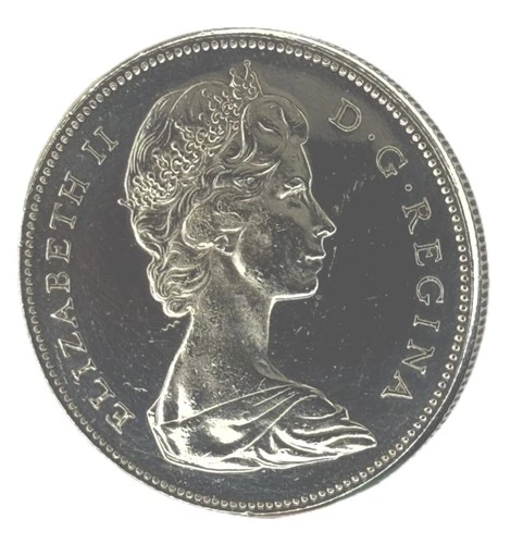 Canada 1 Dollar, 100th Anniversary of Canada .80 Silver Coin 1967 -KM 70 - AU