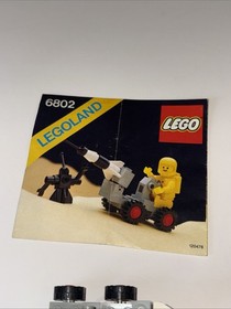 USED VINTAGE 1986 LEGO Space 6802 Space Probe 100% Complete w/ Manual