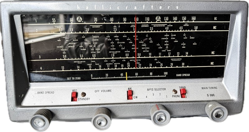 Hallicrafters S-38E Shortwave, Amateur Receive Works!
