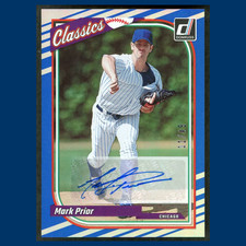 Mark Prior Auto /49 #CA-MP Autograph 2023 Donruss Classic Autographs Blue Cubs