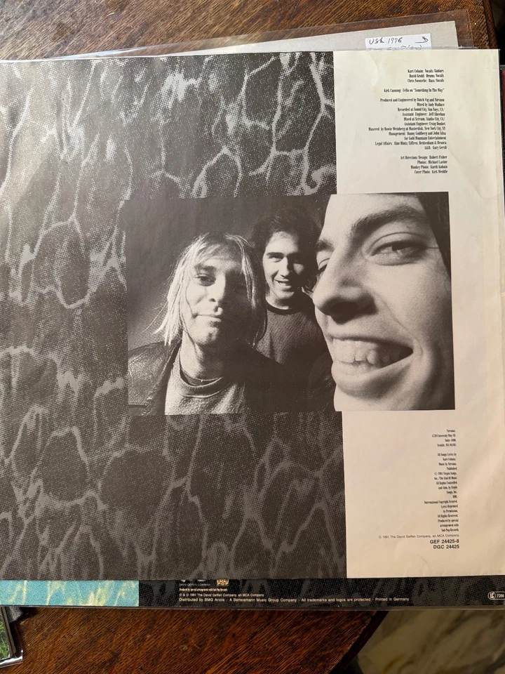 Nirvana Nevermind · Lp · 1992, foto 4 di 5