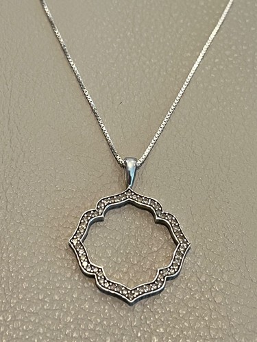 925 Sterling Silver DIAMOND Accent HENG NGAI (HN) Pendant on  Chain Necklace