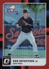 2016 Donruss Optic #TR4 Rob Refsnyder The Rookies Red #/99