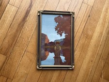 Maxfield Parrish Evening Original Antique 11x7 Gift Quality Art Deco Signed