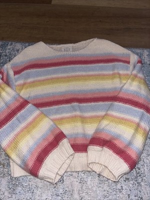 Billabong Striped Cotton Sweater - Size YOUTH Large