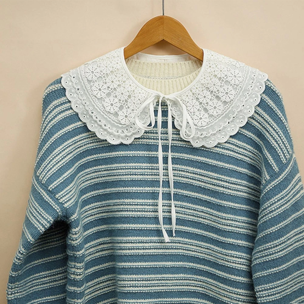 VETEMENTS 1Pz Ricamo Collare Pizzo Camicia Collo Abito Scollo Accessorio Abbigliamento