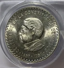 Photo of a 1957 Mexico 10 Pesos Silver from an eBay listing that sold on May 30, 2026