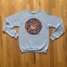 Levi  s Strauss Vintage 90s Blue Crewneck Sweatshirt Made in USA Size Medium