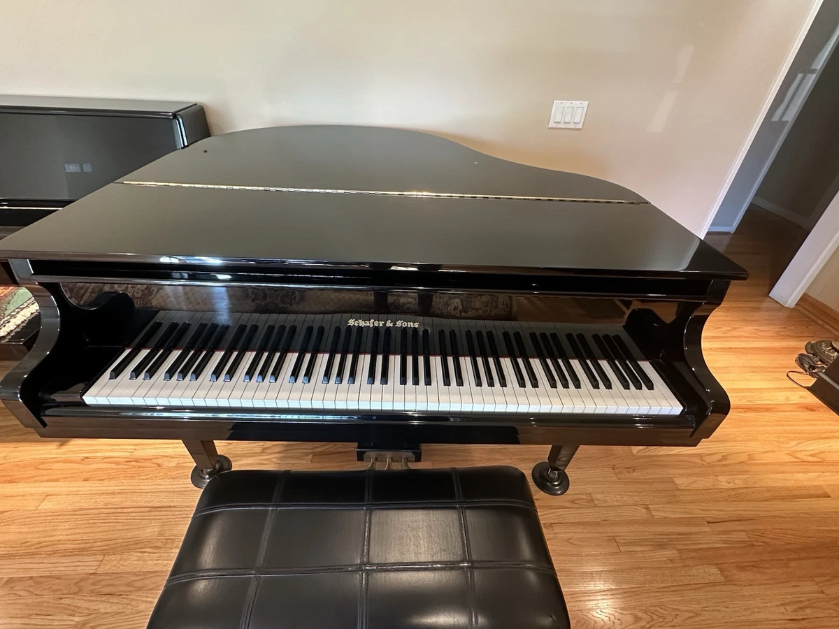 Schafer & Sons Baby Grand Piano Grand & Baby Grand Pianos 3 Pedals