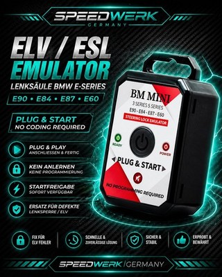 Lenkradschloss ELV Emulator BMW E90 E81 E82 E87 E88 E90 E91 E92 E93 E60 E61 E63