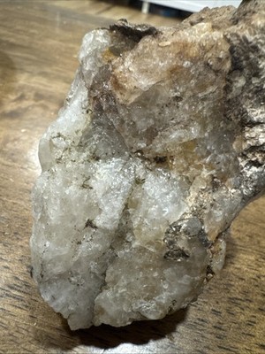 A Milky Quartz Natural Stone. Beautiful Shades Of White And Brown.