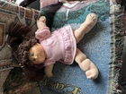 1986 Pink Cabbage Patch Doll With Pigtails Blue Eyes