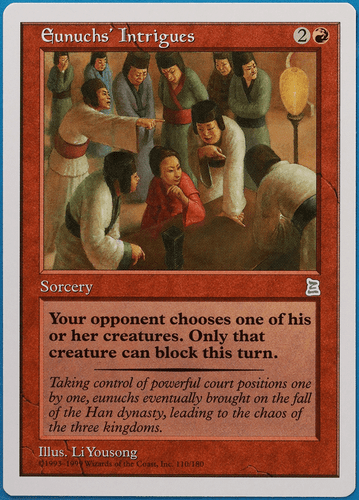 Eunuchs' Intrigues Portal Three Kingdoms NM Red Uncommon CARD (494652) ABUGames - Picture 1 of 2