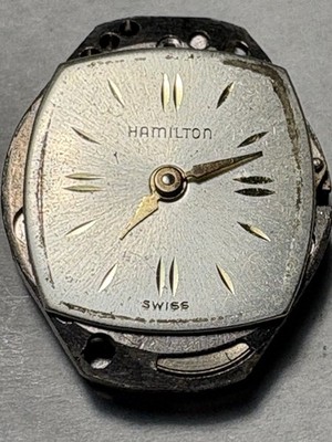 Hamilton 603 17 Jewels.  Running. No Stem Or Crown. Not Tested. With Dial, Hands