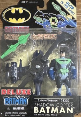 Hasbro Batman Mission Masters Deluxe Shadow Copter Batman Action Figure Glow 